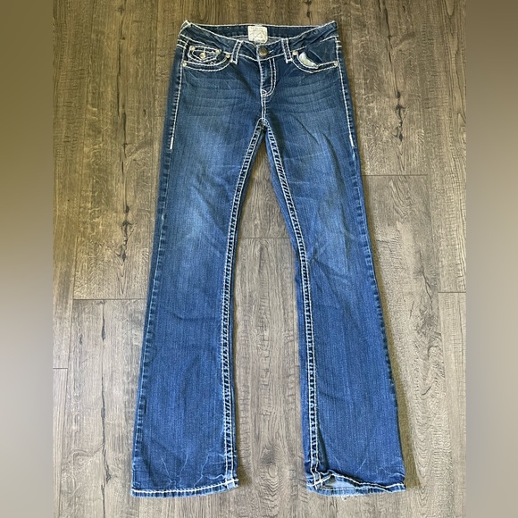 LA Idol Flared Jeans, Size 9 - Picture 2 of 7